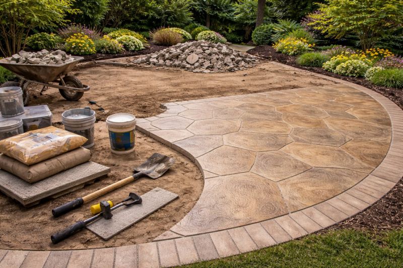 Stamped Concrete Installation in Evergreen, CO