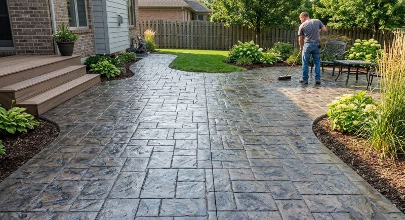 Stamped Concrete Replacement in Castle Rock, CO
