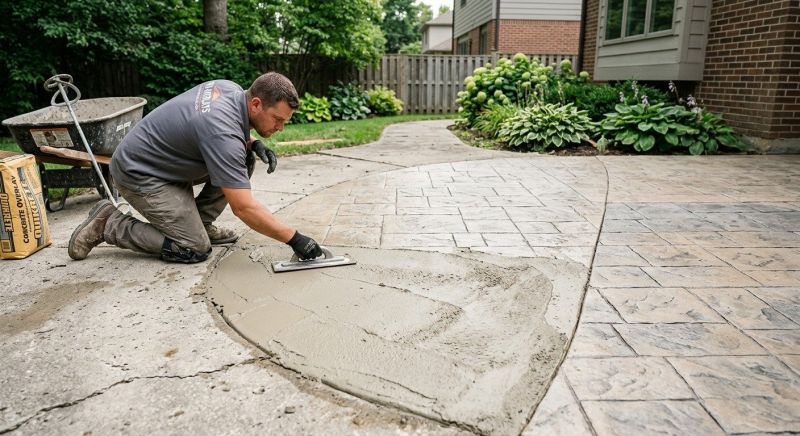 Stamped Overlay Installation in Denver, CO