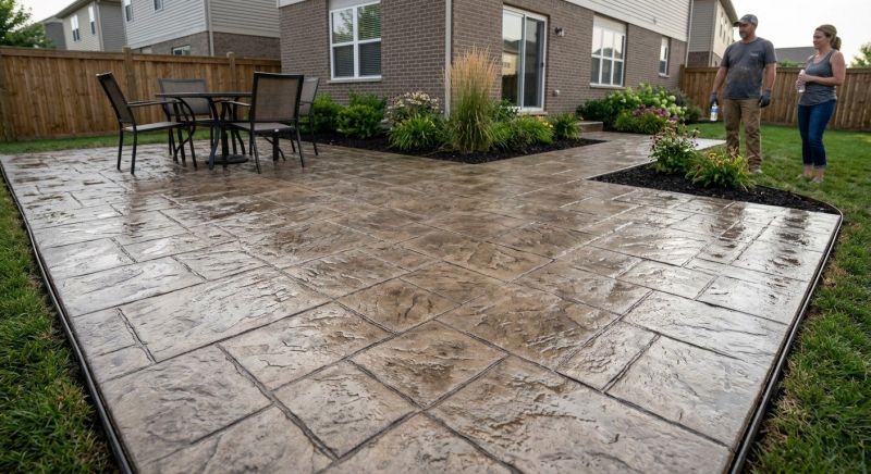 Stamped Overlay Installation in Denver, CO