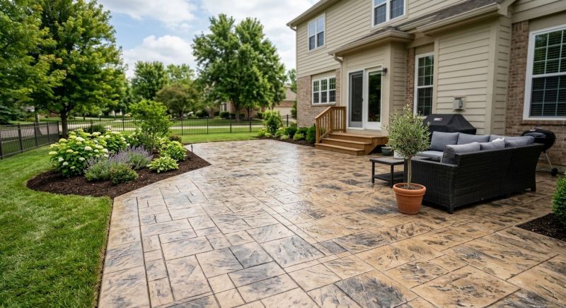 Textured Concrete Installation in Denver, CO