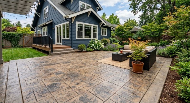 Textured Concrete Installation in Denver, CO